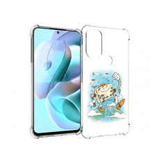 Чехол MyPads Tocco для Motorola Moto G71 Счастливый чемодан (PT227080.353.166)