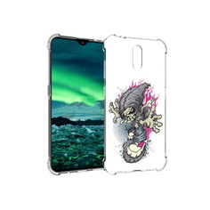 Чехол MyPads Tocco для Nokia 2.3 нарисованный скелет на скейт борде (PT142254.97.512)
