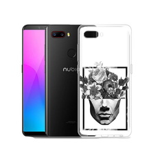 Чехол MyPads Tocco для ZTE Nubia Z18 черно белая ваза в абстракции (PT115657.463.678)