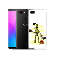 Чехол MyPads Tocco для ZTE Nubia Z18 прикольный робот (PT115657.463.557)
