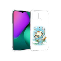 Чехол MyPads Tocco для Infinix Hot 10 Play Счастливый чемодан