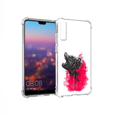 Чехол MyPads Tocco для Huawei P20 Pro медведь в дымке (PT108144.28.463)