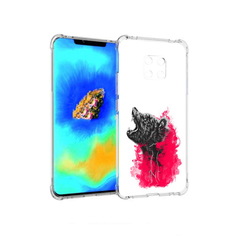 Чехол MyPads медведь в дымке для Huawei Mate 20 Pro