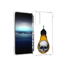 Чехол MyPads Tocco для Sony Xperia 5 череп в лампочке (PT154834.228.676)