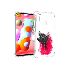 Чехол MyPads Tocco для Samsung Galaxy A11 медведь в дымке (PT149913.480.463)