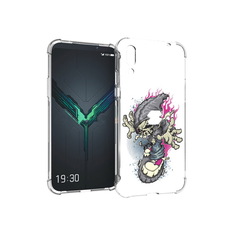 Чехол MyPads Tocco для Xiaomi Black Shark 2 нарисованный скелет на скейт борде