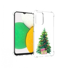 Чехол MyPads Tocco для Samsung Galaxy A23 Елка новогодняя с подарками акварель