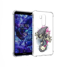 Чехол MyPads Tocco для Nokia X7 нарисованный скелет на скейт борде (PT123767.122.512)