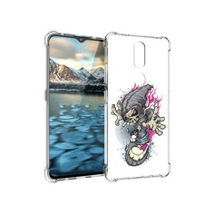 Чехол MyPads Tocco для Nokia 2.4 нарисованный скелет на скейт борде (PT227049.107.512)