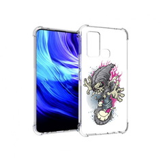Чехол MyPads Tocco для Vivo Z6 нарисованный скелет на скейт борде (PT226976.399.512)