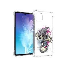 Чехол MyPads Tocco для Samsung Galaxy Note 10 Lite нарисованный скелет на скейт борде