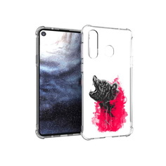 Чехол MyPads Tocco для Samsung Galaxy A8s медведь в дымке (PT124633.501.463)