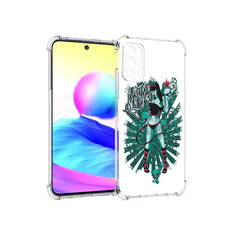 Чехол MyPads Tocco для Xiaomi Poco M3 Pro нарисованная девушка в татуировках