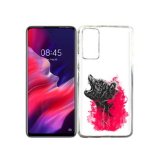 Чехол MyPads Tocco для Tecno Pova 2 медведь в дымке