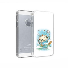 Чехол MyPads Tocco для Apple iPhone 5 Счастливый чемодан