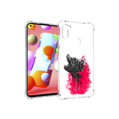 Чехол MyPads Tocco для Samsung Galaxy M11 медведь в дымке (PT147121.487.463)