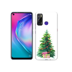Чехол MyPads Tocco для Tecno Camon 15 Елка новогодняя с подарками акварель