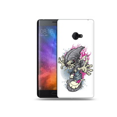 Чехол MyPads Tocco для Xiaomi Mi Note 2 нарисованный скелет на скейт борде