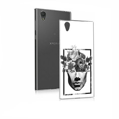 Чехол MyPads Tocco для Sony Xperia E5 черно белая ваза в абстракции (PT50363.248.678)