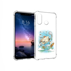 Чехол MyPads Tocco для Xiaomi Redmi Note 6 Счастливый чемодан (PT118671.310.166)