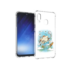 Чехол MyPads Tocco для Samsung Galaxy A20e Счастливый чемодан (PT133424.505.166)