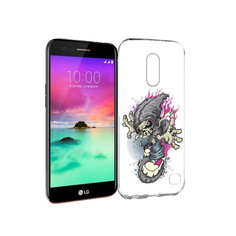 Чехол MyPads Tocco для LG K10 (2017) нарисованный скелет на скейт борде (PT53386.73.512)