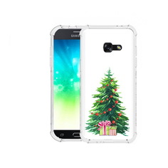 Чехол MyPads Tocco для Samsung Galaxy A3 (2016) Елка новогодняя с подарками акварель