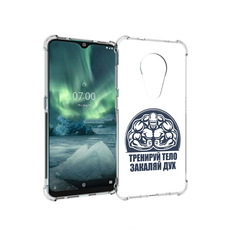 Чехол MyPads Tocco для Nokia 7.2 бодибилдинг закаляй дух (PT139171.105.234)