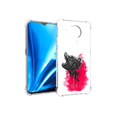 Чехол MyPads Tocco для Nokia 5.4 медведь в дымке (PT156621.100.463)