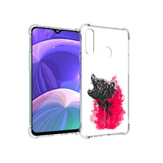 Чехол MyPads Tocco для Samsung Galaxy A20s медведь в дымке (PT139755.554.463)