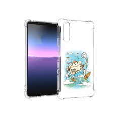Чехол MyPads Tocco для Sony Xperia 10 III Счастливый чемодан (PT161504.223.166)