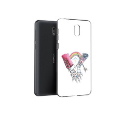Чехол MyPads Tocco для Nokia 6 абстракция руки в татуировках (PT60992.93.212)