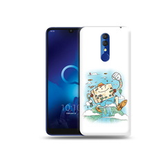 Чехол MyPads Tocco для Alcatel 3L 5039D (2019) Счастливый чемодан (PT227139.667.166)