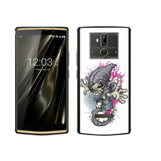 Чехол MyPads Tocco для Oukitel K7 нарисованный скелет на скейт борде