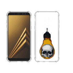Чехол MyPads Tocco для Samsung Galaxy A6+ (2018) череп в лампочке (PT111520.594.676)
