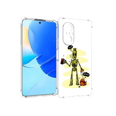 Чехол MyPads Tocco для Huawei Nova 9 SE прикольный робот