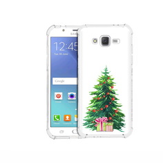 Чехол MyPads Tocco для Samsung Galaxy J5 (2015) Елка новогодняя с подарками акварель