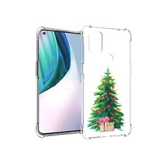 Чехол MyPads Tocco для OnePlus Nord N10 5G Елка новогодняя с подарками акварель