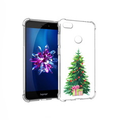 Чехол MyPads Tocco для Honor 8 Lite Елка новогодняя с подарками акварель (PT62584.26.78)