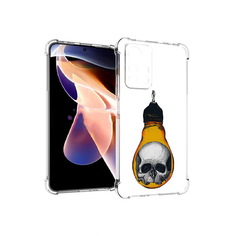 Чехол MyPads Tocco для Xiaomi Redmi Note 11 Pro череп в лампочке (PT224811.282.676)