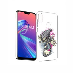 Чехол MyPads для Asus ZenFone Max Pro (M2) (ZB631KL) нарисованный скелет на скейт борде