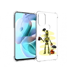 Чехол MyPads Tocco для Motorola Moto G71 прикольный робот (PT227080.353.557)