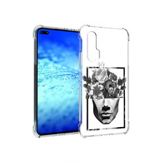 Чехол MyPads черно белая ваза в абстракции для Huawei Honor V30 Pro/View 30 Pro/Nova 6