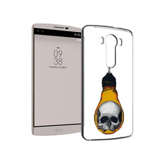 Чехол MyPads Tocco для LG V10 череп в лампочке (PT25325.78.676)