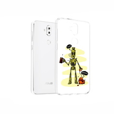 Чехол MyPads Tocco для Asus ZenFone 5 Lite (ZC600KL) прикольный робот