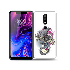 Чехол MyPads Tocco для BQ 5732L нарисованный скелет на скейт борде