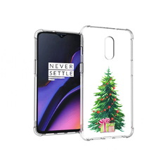 Чехол MyPads Tocco для OnePlus 7 Елка новогодняя с подарками акварель (PT227043.140.78)