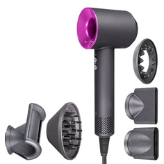 Фен Super hair Dryer 1600 Вт pink, gray