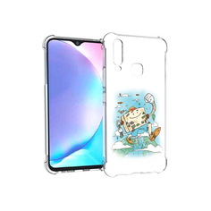 Чехол MyPads Tocco для Vivo Y17 Счастливый чемодан (PT136369.382.166)