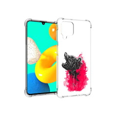 Чехол MyPads Tocco для Samsung Galaxy M22 медведь в дымке (PT226931.524.463)